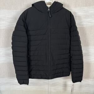 Calvin Klein Mens Small Infinite Stretch Puffer Jacket Sherpa Lined Black S $195